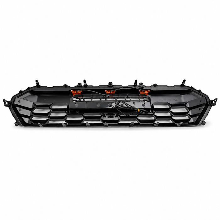 Amber Raptor lights and LED light bar on the 4th Gen Tacoma grille