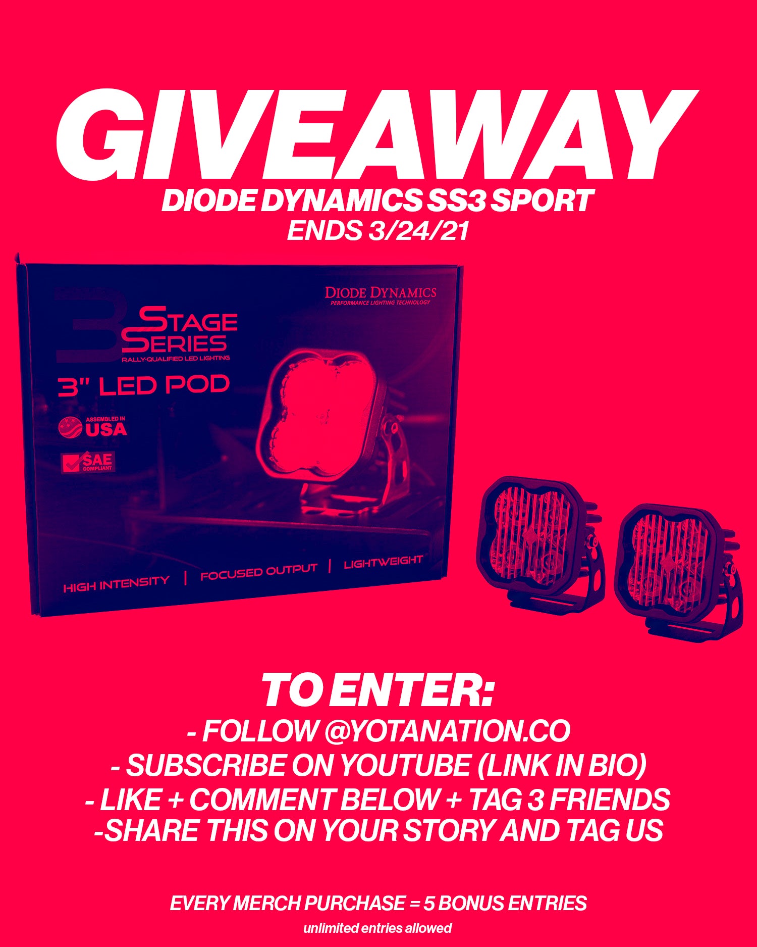 GIVEAWAY: Diode Dynamics SS3 Sport (Ends 3/24)