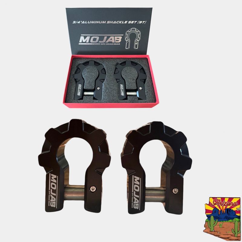 Load image into Gallery viewer, 3/4&#39;&#39; Extreme duty Aluminum D-Shackle set (9T) (LIFETIME WARRANTY*)
