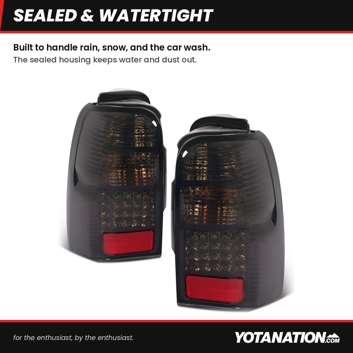 Smoked LED tail lights for 1996-2002 Toyota 4Runner
