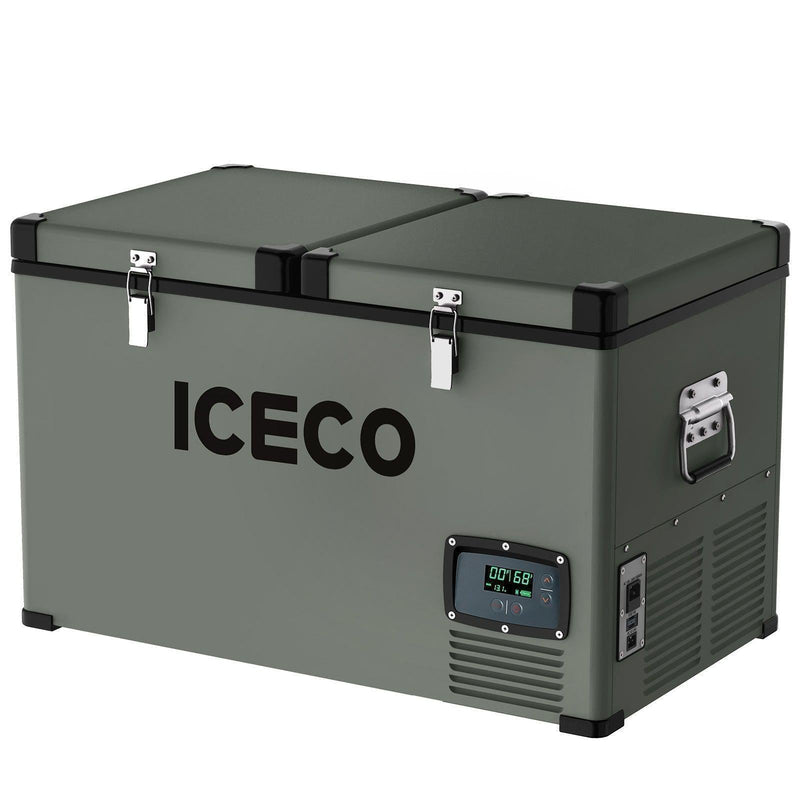 Load image into Gallery viewer, VL65 Dual Zone Metal Fridge Freezer with Cover | ICECO | 65LT
