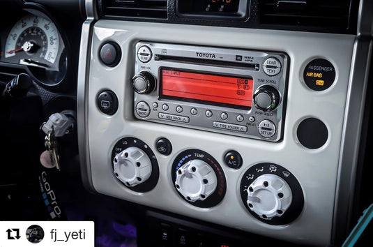 Climate Knobs (FJ Cruiser) - SUN FUSION YELLOW