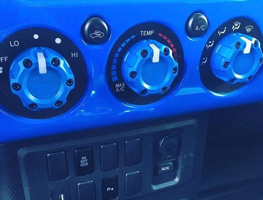 Climate Knobs (FJ Cruiser) - WHITE