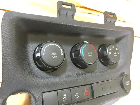 Climate Knobs (2011-2018 Wrangler JK) - BLACK