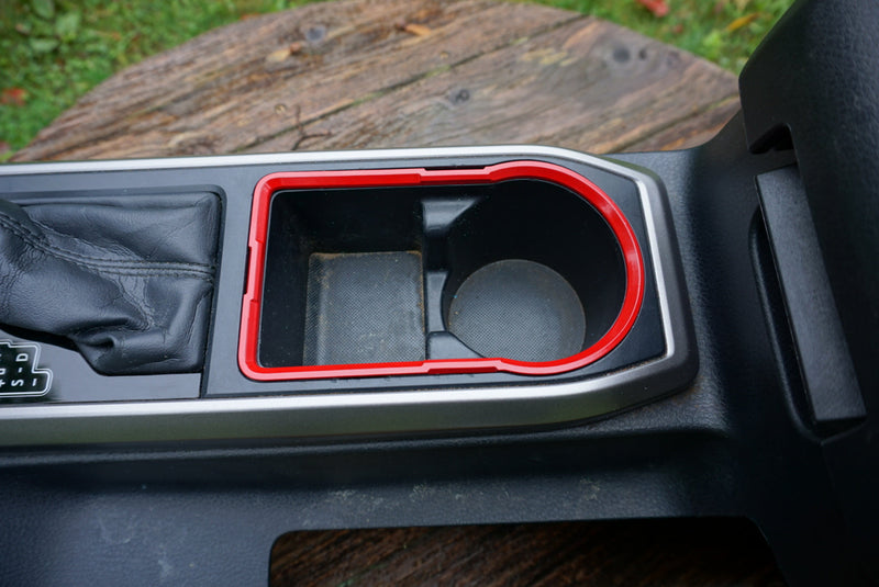 Load image into Gallery viewer, Cup Holder Ring (2016-2023 Tacoma) - RED
