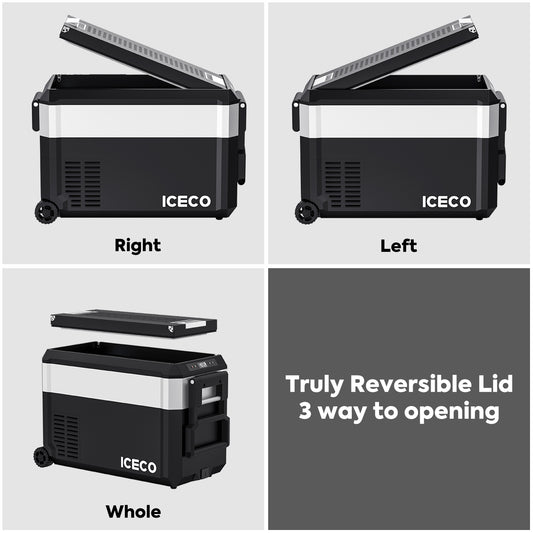 Load image into Gallery viewer, JP40 Pro Dual Zone Wheeled Portable Freezer | ICECO | 40 LT
