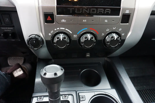 Climate Knob Trim Rings (2014-2021 Tundra) - BLACK