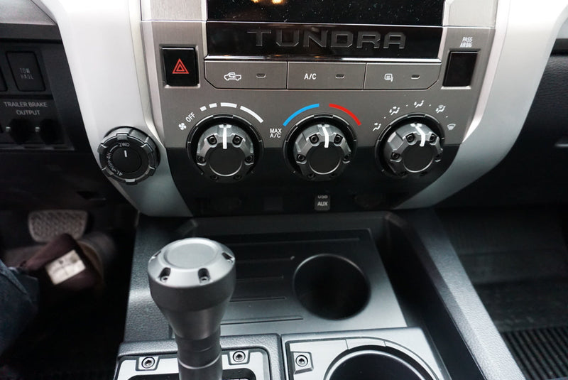 Load image into Gallery viewer, Climate Knob Trim Rings (2014-2021 Tundra) - CEMENT
