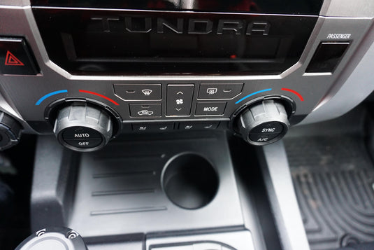 Climate Knob Trim Rings (2014-2021 Tundra) - CEMENT