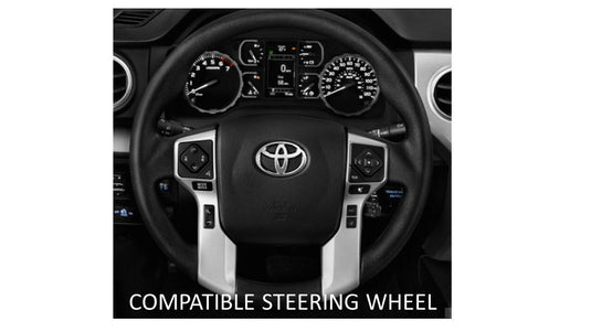 Steering Wheel Emblem Overlay (Select Toyota Models) - RED - AJT DESIGN