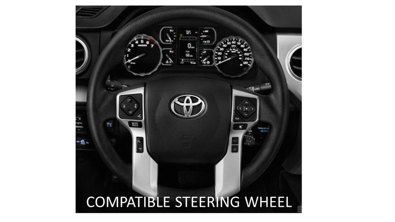 Load image into Gallery viewer, Steering Wheel Emblem Overlay (Select Toyota Models) - ARMY GREEN - AJT DESIGN
