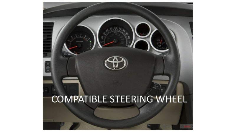 Load image into Gallery viewer, Steering Wheel Emblem Overlay (Select Toyota Models) - ARMY GREEN - AJT DESIGN

