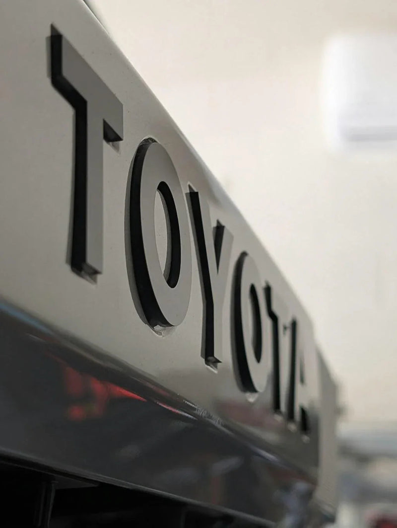 Load image into Gallery viewer, TOYOTA Rear Hatch Liftgate Acrylic Emblem Inlays - 2025+ 4Runner
