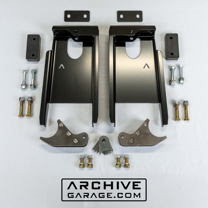 Load image into Gallery viewer, 2005-2023 Tacoma Rear Shock Relocation Towers 2.5 x 12&quot; to 14&quot; Mid Travel
