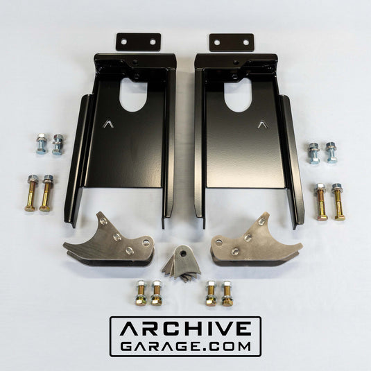 2005-2023 Tacoma Rear Shock Relocation Towers 2.5 x 12" to 14" Mid Travel