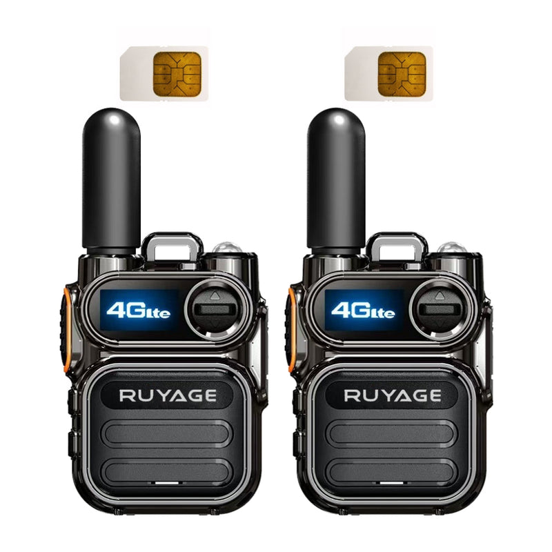 Load image into Gallery viewer, Ruyage X40 Nationwide Lte Two Way Radios Lifetime Free Unlimited Range Rechargeable Global 4G Poc,Portable Walkie Talkies Long Range for Adults Family Road Trip Truck Fleet 2 Pack
