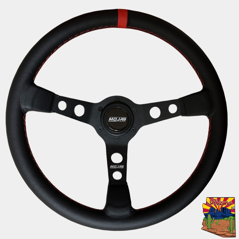 Load image into Gallery viewer, 13.5&#39;&#39;  MOJAB Deep Dish Steering Wheel Leather or Suede
