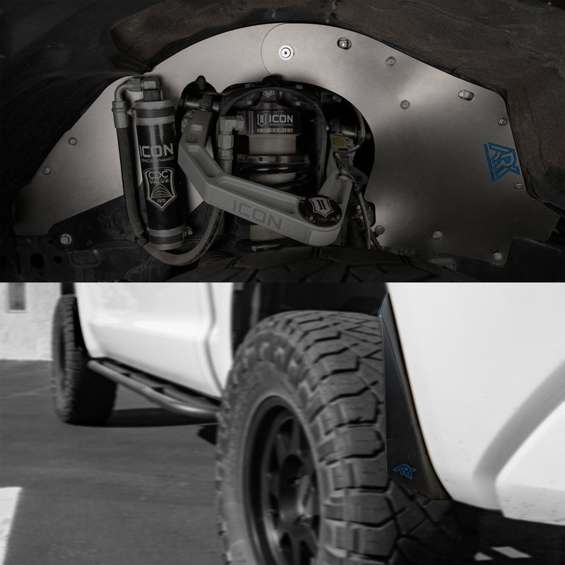 Load image into Gallery viewer, 2007-2021 Toyota Tundra TriXpoly Splash Guards &amp; Mudflap Micros
