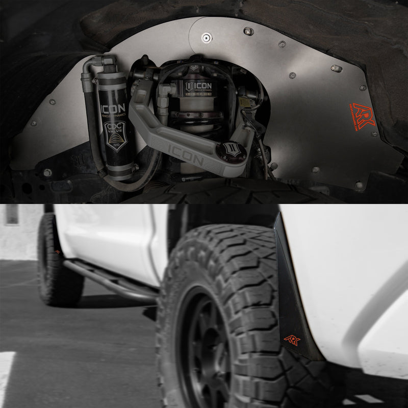 Load image into Gallery viewer, 2007-2021 Toyota Tundra TriXpoly Splash Guards &amp; Mudflap Micros
