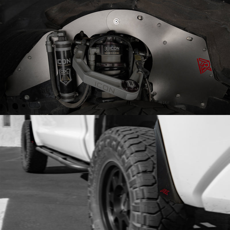 Load image into Gallery viewer, 2007-2021 Toyota Tundra TriXpoly Splash Guards &amp; Mudflap Micros
