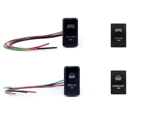 32" Lower Bumper Flush Slim Light Bar Kit For 2016-2023 Toyota Tacoma