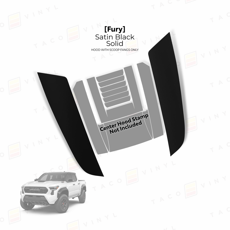 Load image into Gallery viewer, 2024+ Tacoma Fury Hood Stamp (Fangs Only)

