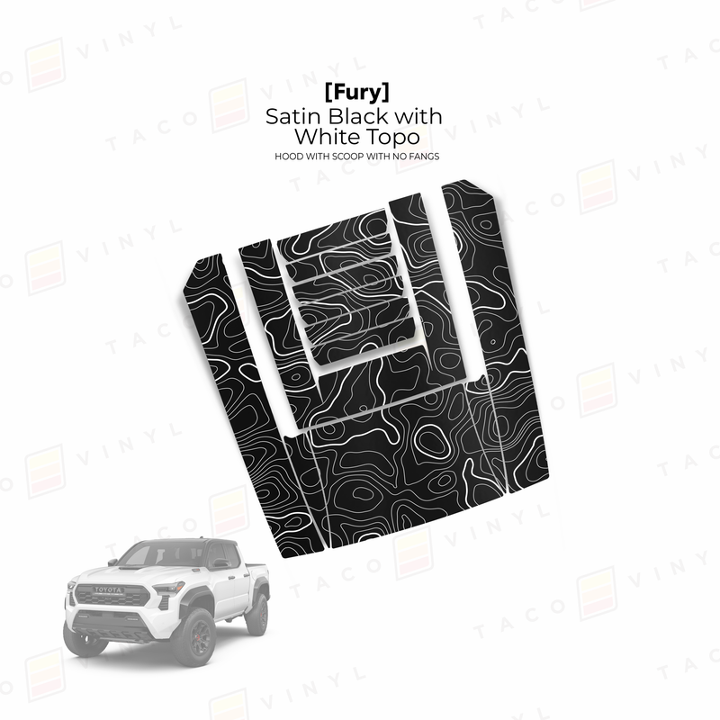 Load image into Gallery viewer, 2024+ Tacoma Fury Hood Scoop Stamp (W/ No Fangs)
