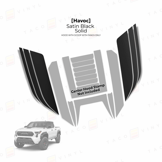 2024+ Tacoma Havoc Hood Scoop Stamp (W/ Fangs only)