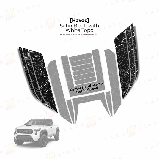 2024+ Tacoma Havoc Hood Scoop Stamp (W/ Fangs only)