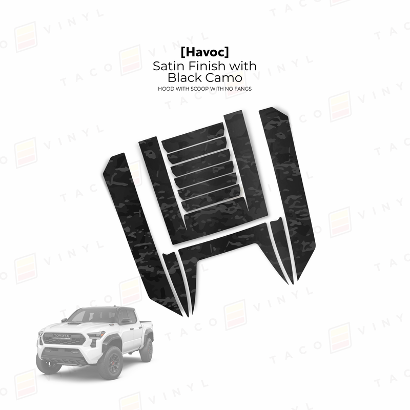 Load image into Gallery viewer, 2024+ Tacoma Havoc Hood Scoop Stamp (W/ No Fangs)
