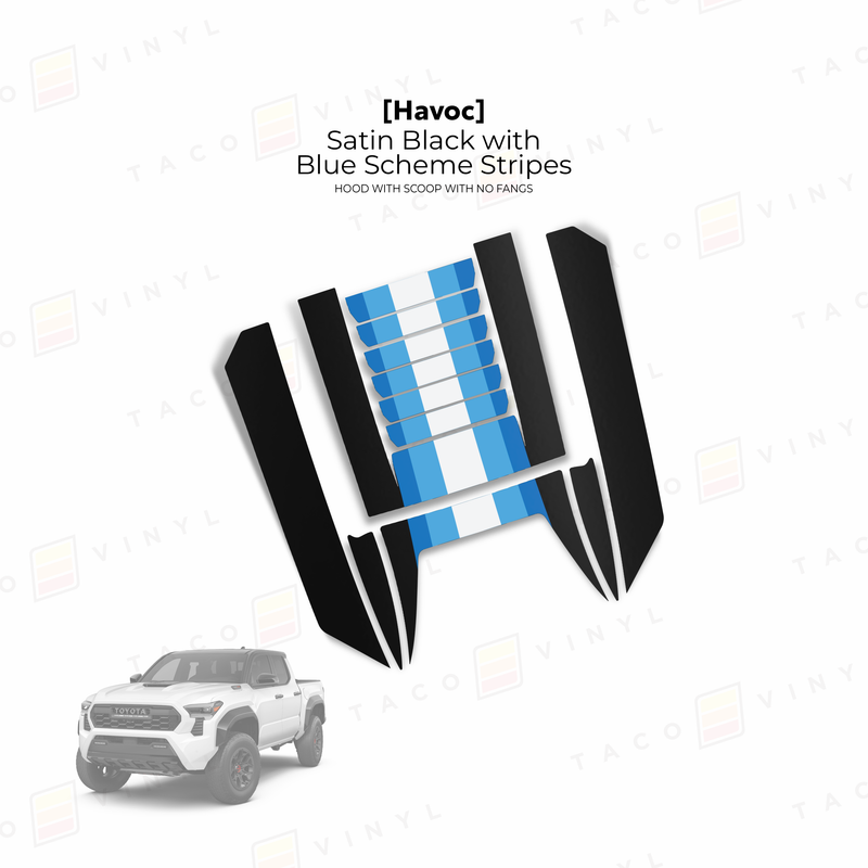 Load image into Gallery viewer, 2024+ Tacoma Havoc Hood Scoop Stamp (W/ No Fangs)
