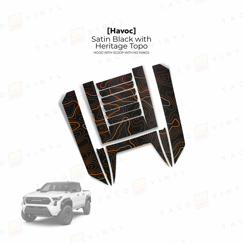 Load image into Gallery viewer, 2024+ Tacoma Havoc Hood Scoop Stamp (W/ No Fangs)
