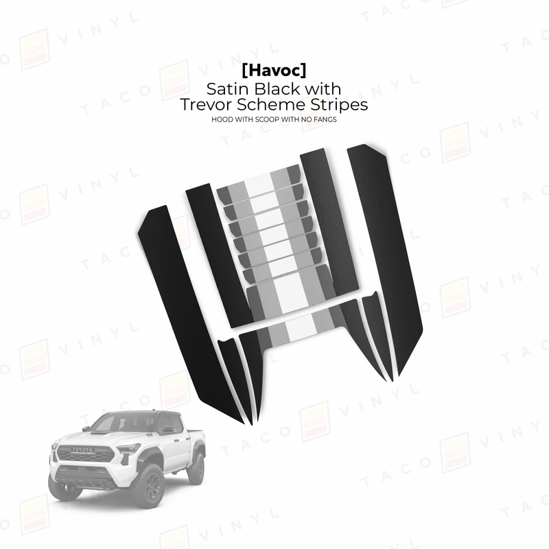 Load image into Gallery viewer, 2024+ Tacoma Havoc Hood Scoop Stamp (W/ No Fangs)
