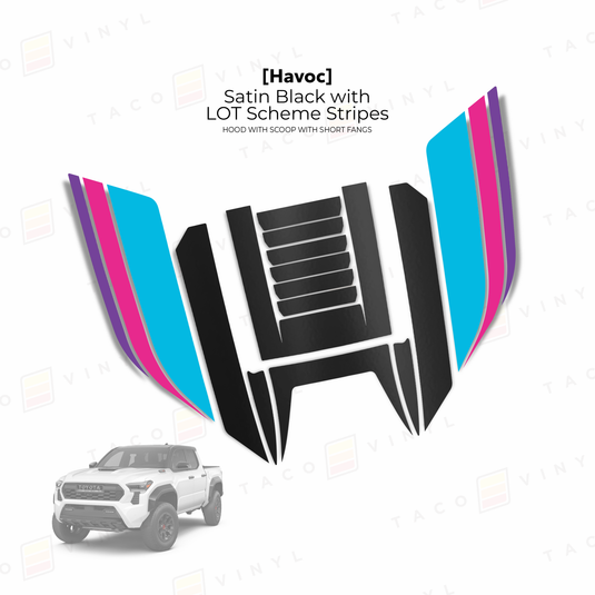 2024+ Tacoma Havoc Hood Scoop Stamp (W/ Short Fangs)