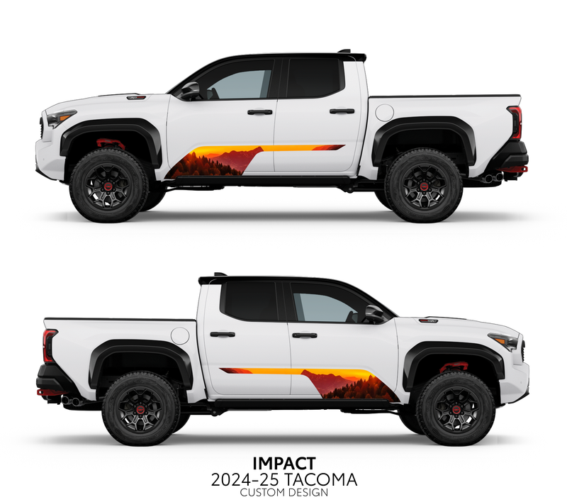 Load image into Gallery viewer, 2024+ Tacoma Impact Rocker Panel Decal Kit
