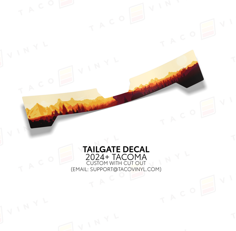 Load image into Gallery viewer, 2024+ Tacoma Tailgate Topo Decal
