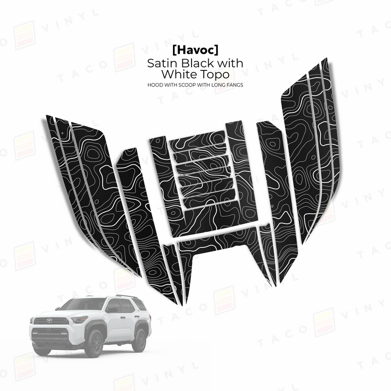 Load image into Gallery viewer, 2025+ 4Runner Havoc Hood Scoop Stamp (W/ Short Fangs)
