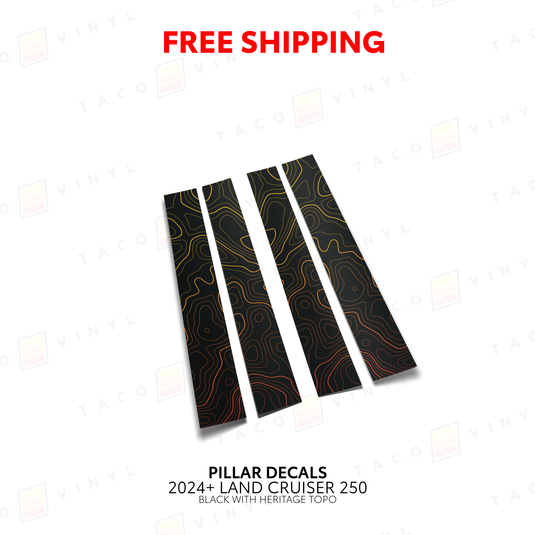 2024+ Land Cruiser 250 Door Pillar Decals