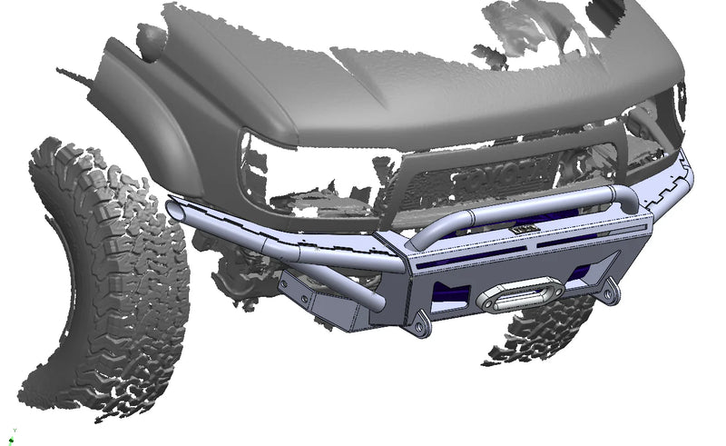 Load image into Gallery viewer, STRYKER OG - Front Bumper for 3rd Gen 4Runners (1996 - 2002) Welded
