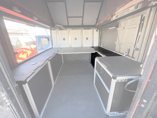 Alu-Cab Canopy Camper V2 - Ford Ranger 2019-2023 4th Gen. - Front Utility Module - 6' Bed