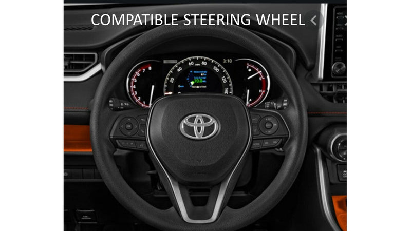 Load image into Gallery viewer, Steering Wheel Emblem Overlay (Select Toyota Models) - ARMY GREEN - AJT DESIGN
