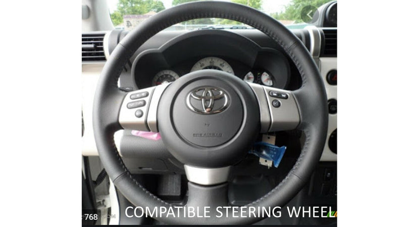 Load image into Gallery viewer, Steering Wheel Emblem Overlay (Select Toyota Models) - ARMY GREEN - AJT DESIGN
