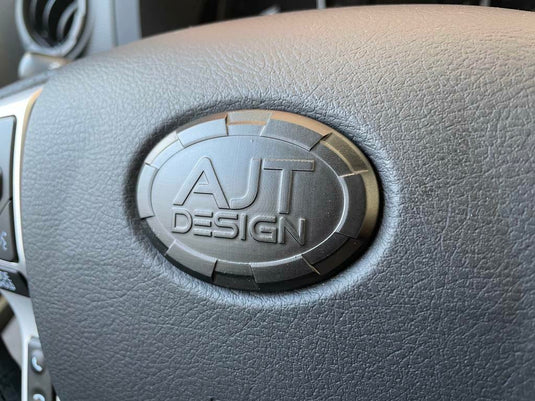 Steering Wheel Emblem Overlay (Select Toyota Models) - ARMY GREEN - AJT DESIGN