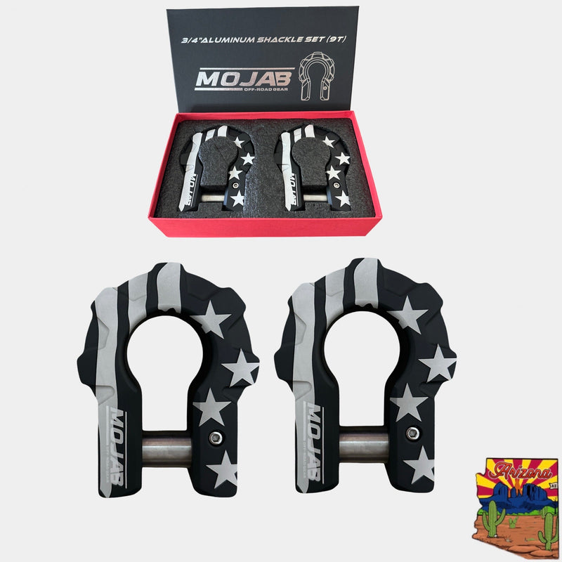 Load image into Gallery viewer, 3/4&#39;&#39; Extreme duty Aluminum D-Shackle set (9T) (LIFETIME WARRANTY*)
