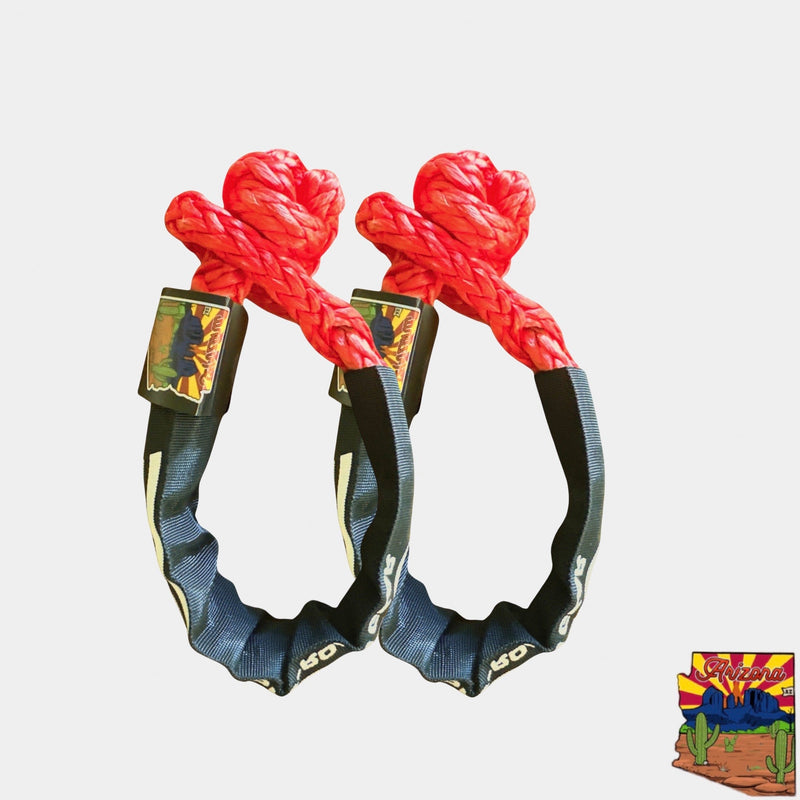 Load image into Gallery viewer, Soft Shackle 3/8&#39;&#39; x 22” with sleeve and bag (Set of 2 Shackles) (Lifetime Warranty)
