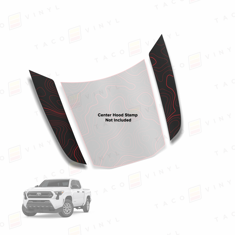 Load image into Gallery viewer, 2024+ Tacoma Side Fang Hood Stamp
