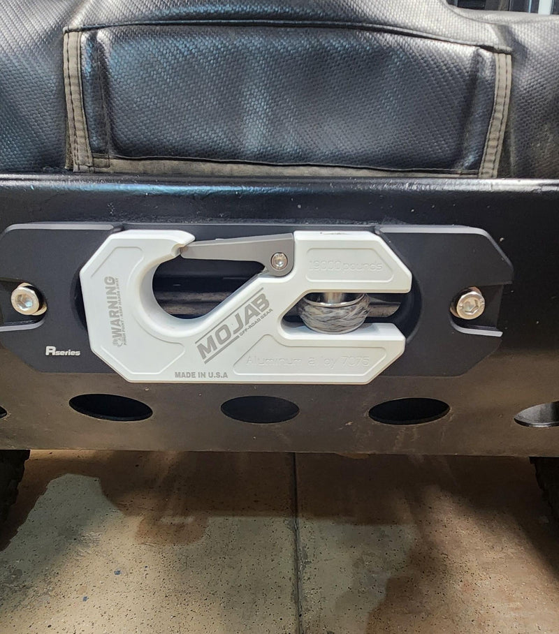 Load image into Gallery viewer, Aluminum Recessed Winch Shackle with Fairlead Kit, closed latch (LIFE TIME WARRANTY*)
