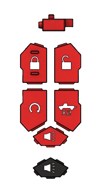 Load image into Gallery viewer, Injection Fob IF018 (2019+ Chevy/GMC Truck) - RED
