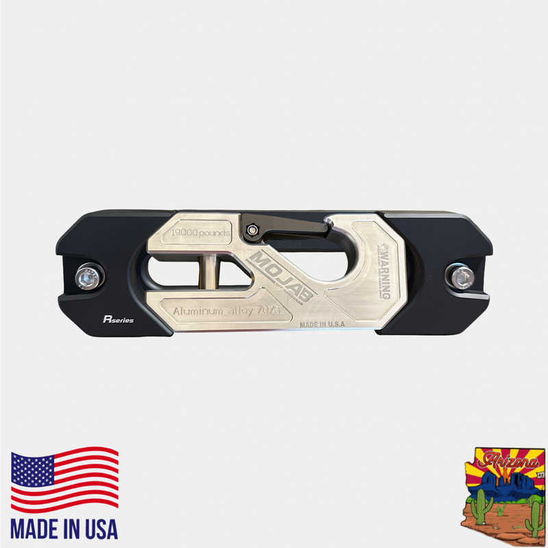 Load image into Gallery viewer, Aluminum Recessed Winch Shackle with Fairlead Kit, closed latch (LIFE TIME WARRANTY*)
