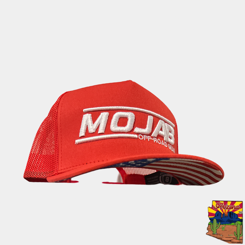 Load image into Gallery viewer, Mojab snap-back Trucker Hat Flag edition
